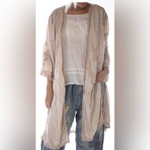 Magnolia Pearl Constance Kimono is Soft, Pale Pink